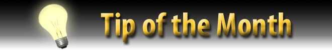 Tip of the Month
