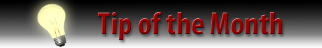Tip of the Month