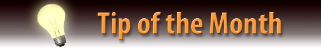 Tip of the Month