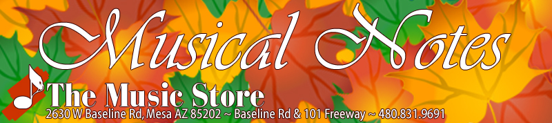 Musical Notes - The Music Store E-Newsletter
