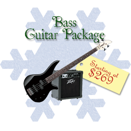 Bass Guitar Packages starting at $269