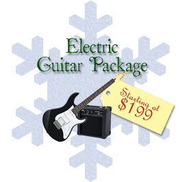 Electric Guitar Packages starting at $199