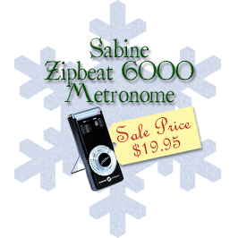 Sabine Zipbeat 6000 Metronome - Sale Price $19.95